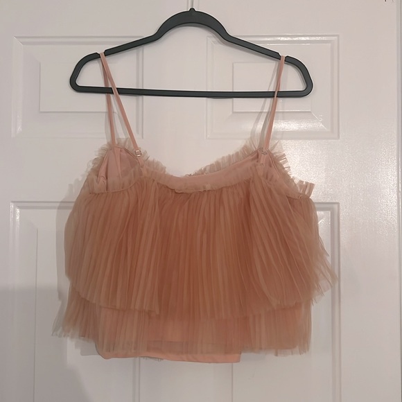 Anthropologie blush tulle top - Picture 2 of 2